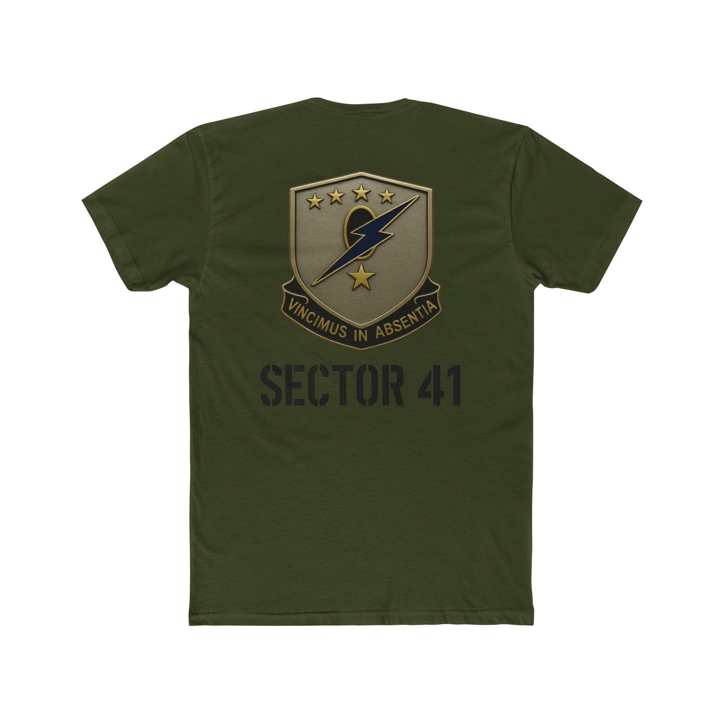 Unisex Cotton Crew Tee - Sector 41 Graphic Tee, Casual Wear, Military Style Shirt, Vintage Look T-Shirt, Gift for Him/Her