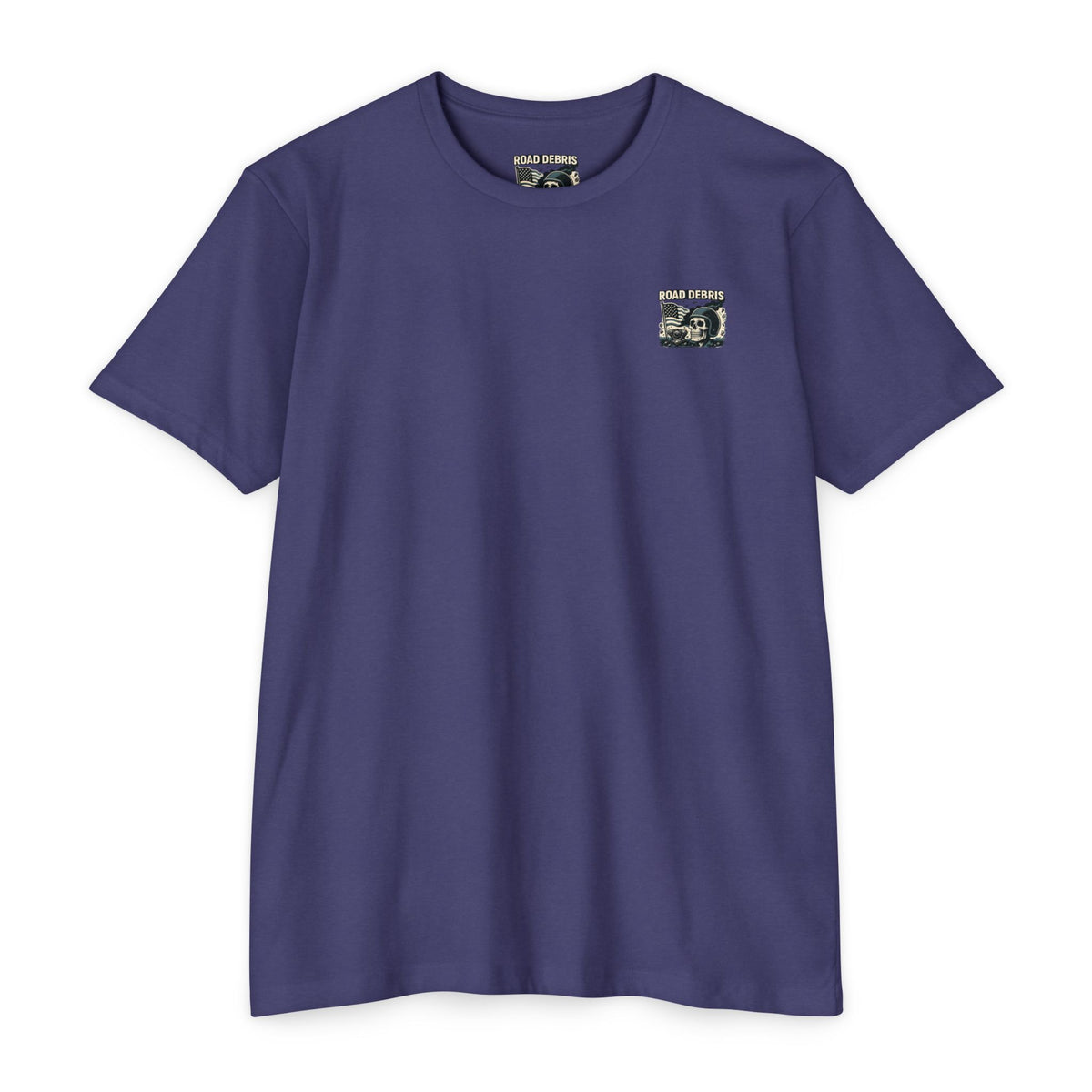 Road Debris Skull Tee — 'Road Debris Redline Republic' Graphic T-Shirt