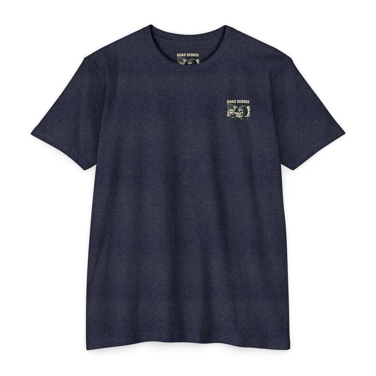 Road Debris Skull Tee — 'Road Debris Redline Republic' Graphic T-Shirt