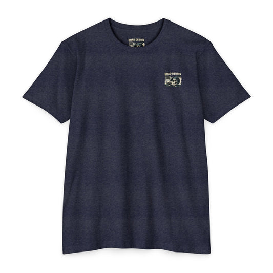 Road Debris Skull Tee — 'Road Debris Redline Republic' Graphic T-Shirt