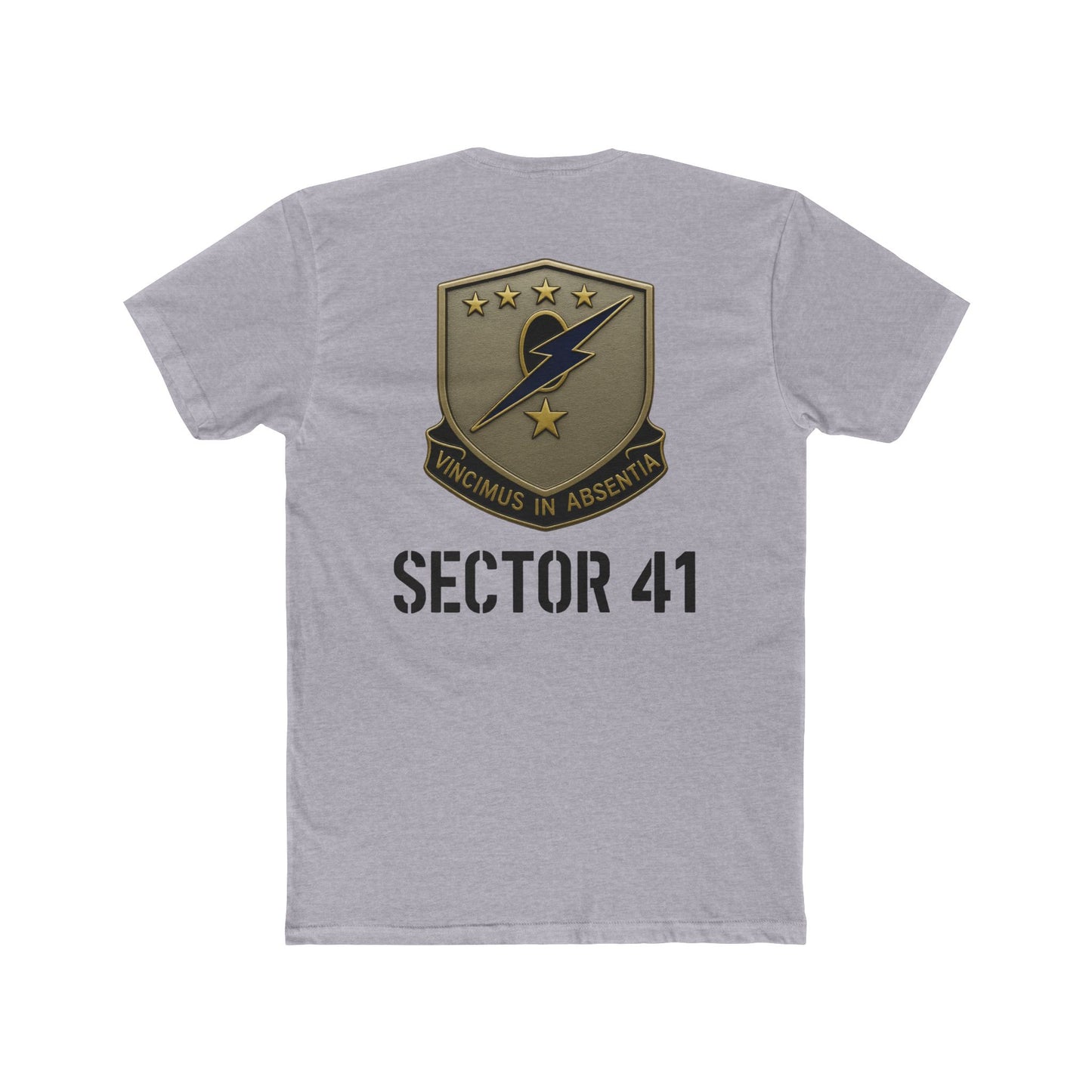 Unisex Cotton Crew Tee - Sector 41 Graphic Tee, Casual Wear, Military Style Shirt, Vintage Look T-Shirt, Gift for Him/Her