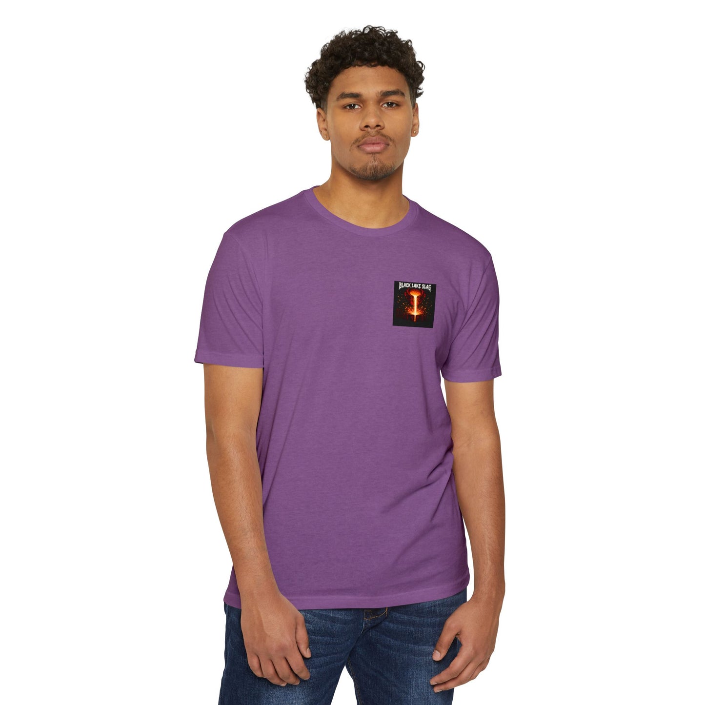Hard Pour Blacksmith T‑Shirt — "Black Lake Slag" Molten Metal Graphic